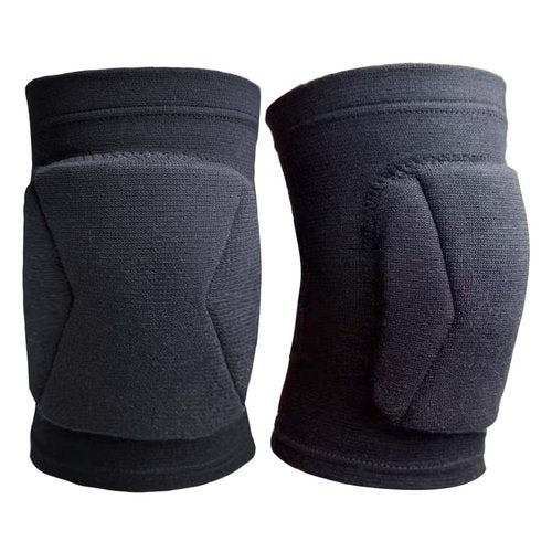 JYBTAA Men/Women Knee Pads for Volleyball Wrestling Sports, Lightweight Compression Knee Sleeve for Execise Fitness Workout, Protective Kneepad for Gardening Cleaning Kneeling Work, Black Plus Size (1 Pair)