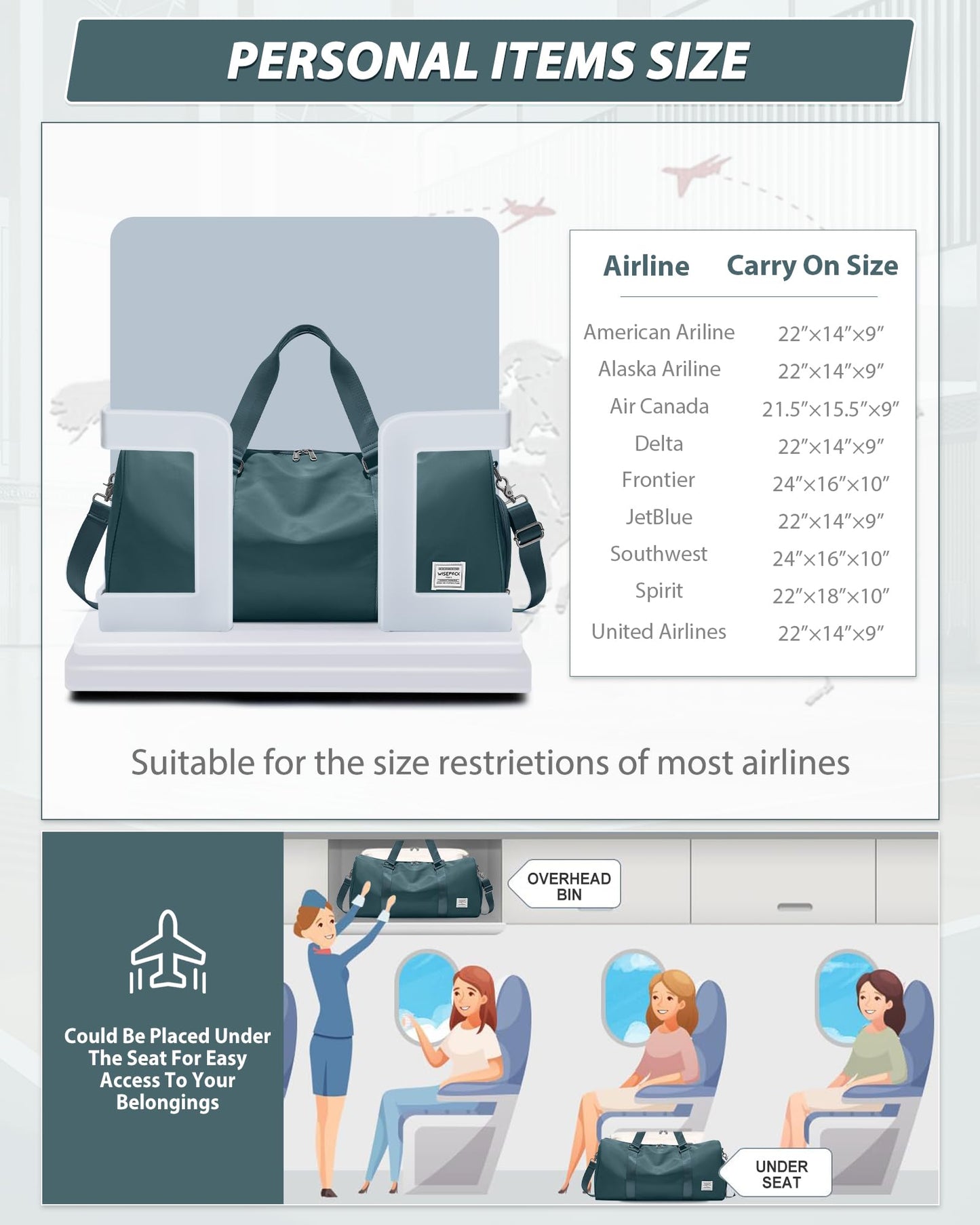 Gym Bag for Women Men with Shoe Compartment,Small Travel Duffle Bags for Traveling Overnight Weekender Bag Personal Item Travel Bag Large Sport Bag Workout Bag Peacock Blue