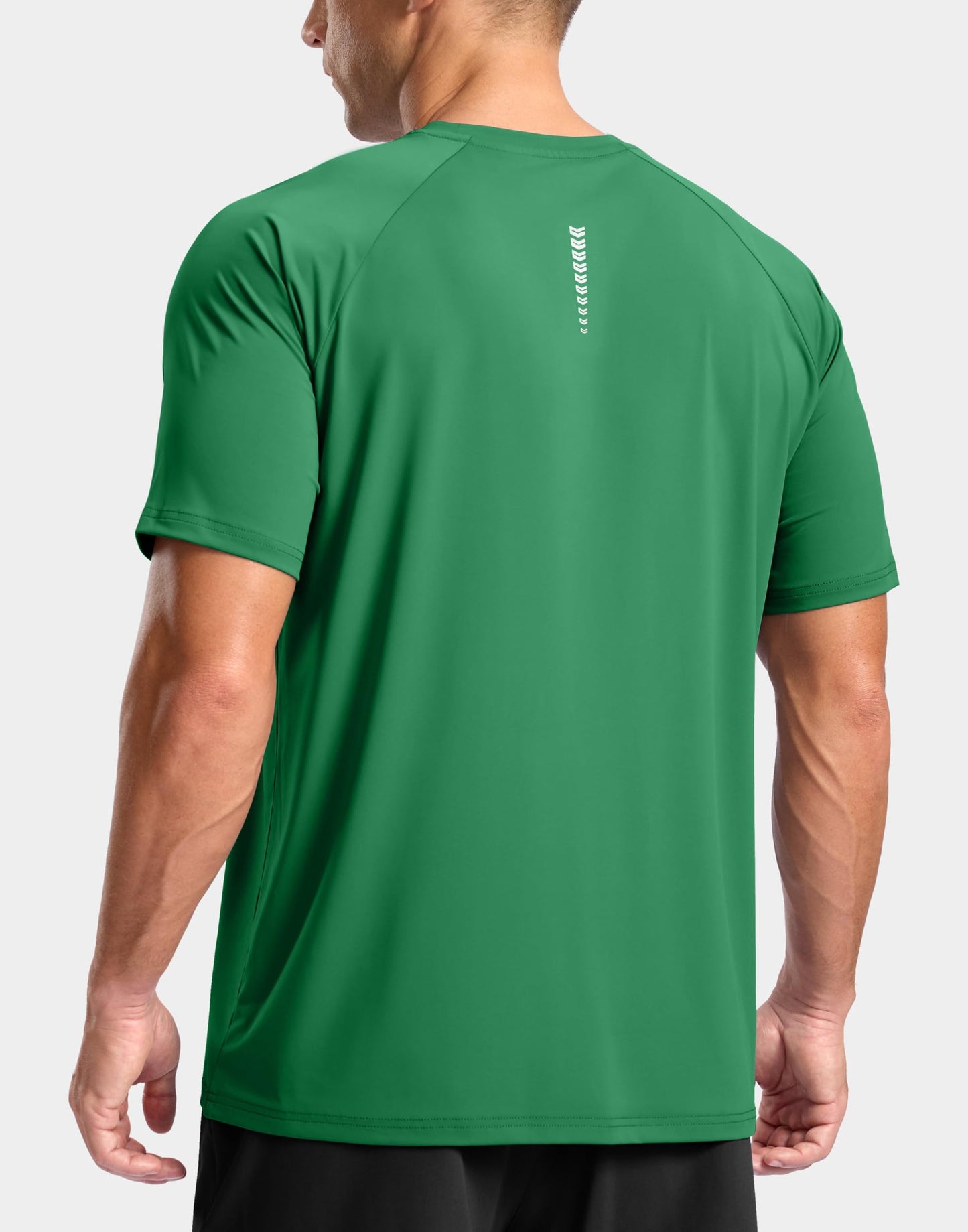 G Gradual Men's Athletic Workout T-Shirts Moisture Wicking Cooling Running Shirts Short Sleeve Performance Tee for Gym Tennis(Green,M)