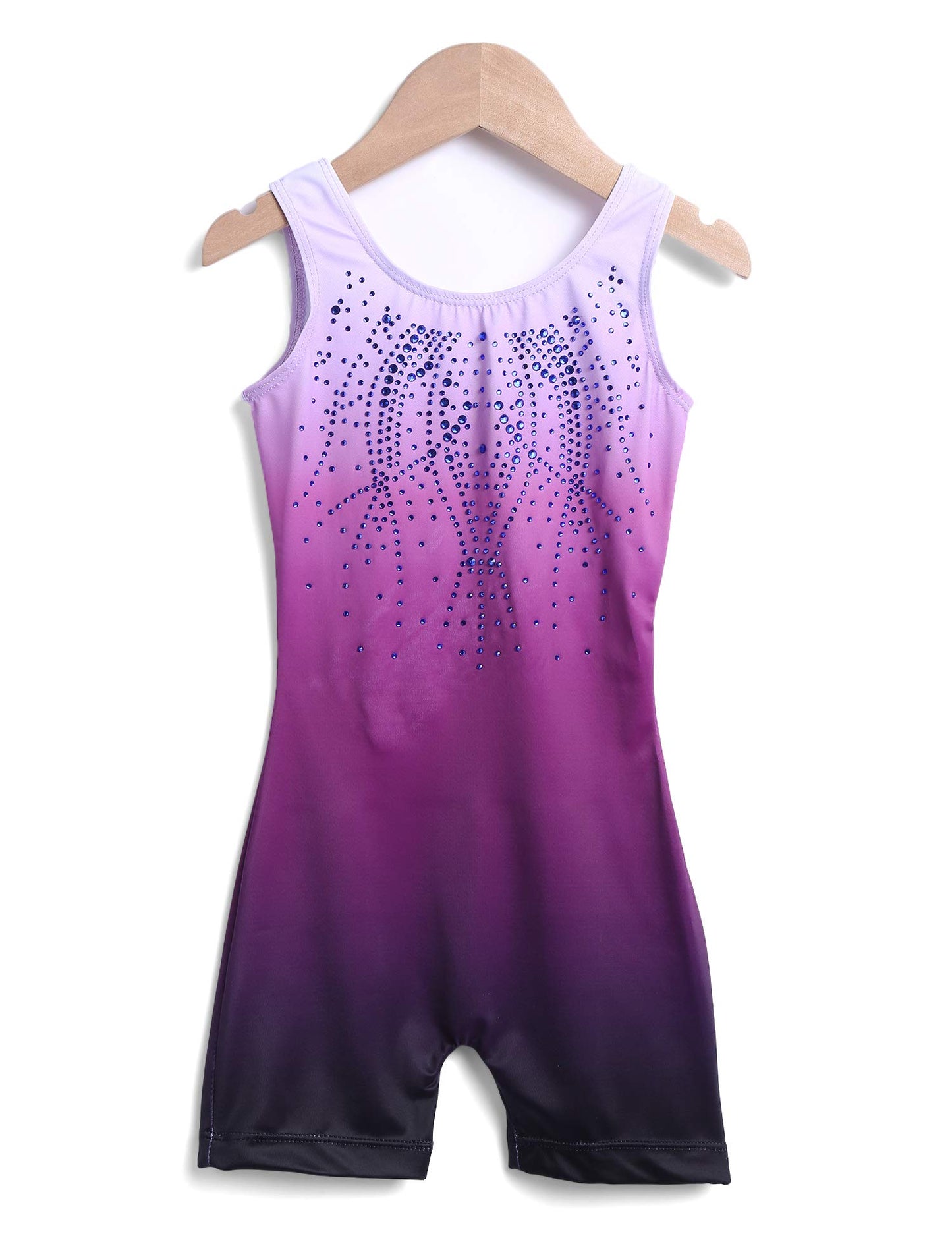 Zaclotre Kid Girls Gymnastic Leotard Sparkly Shiny Diamond Ballet Dance One Piece Outfit