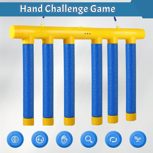 Catching Sticks Game, Drop Stick Game Challenge Game, Catching Sticks Game Reaction Training Toy, Falling Sticks Catching Game Adults, Coordination Catching Stick Game Reaction Training Toy (Blue)