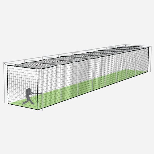 Fortress Baseball Batting Cage Nets | Heavy-Duty HDPP Fully Enclosed Baseball & Softball Cage Netting [14 Sizes & 3 Grade Options] – NET ONLY (70 x 14 x 12, #42)