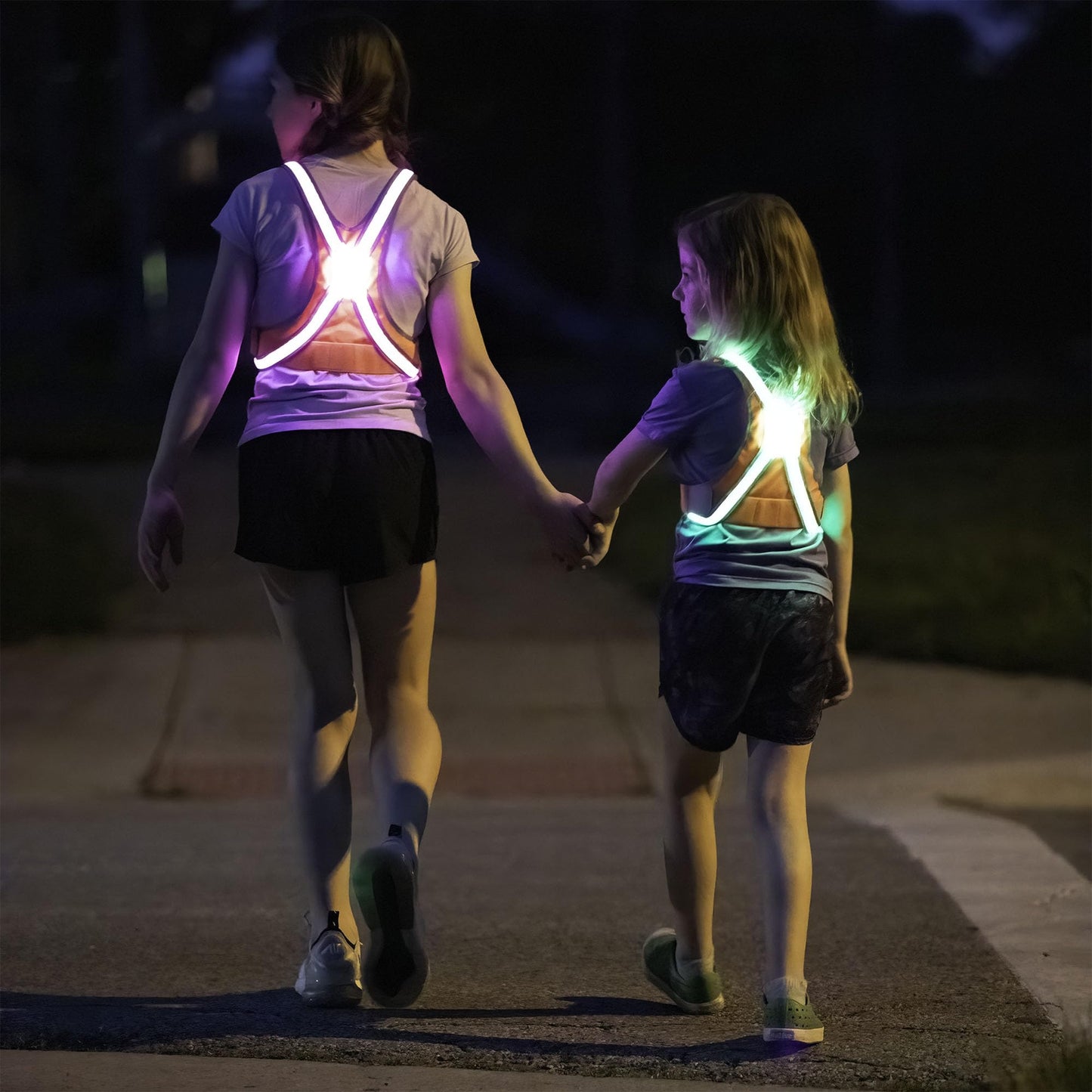 noxgear TracerJr - Child Illuminated and Reflective Safety Vest - Durable, Weatherproof and Highly Adjustable - Rechargeable, 12 Hour Battery Life for Biking, Playing or Any Outdoor Adventure (Small)