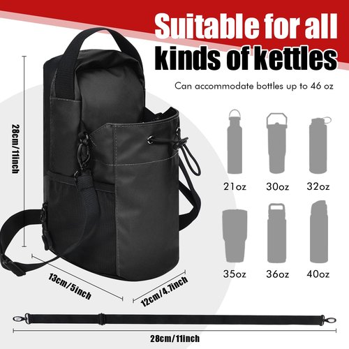 Magnetic Gym Bag for Men and Women, Large Sports Backpack with Water Bottle Holder & Phone Pocket, Fitness Travel Carry-On for Workout, Sports, Office - Black