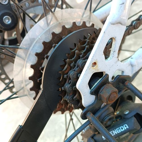 QMET 5PCS/Set Bike or Motorcycle Chain Washer, Cleaning Brush Bicycle Chain Cleaning Tool Set,Bike Chain Crankset Brush,Motorcycle Washer Cleaner Brush Tools