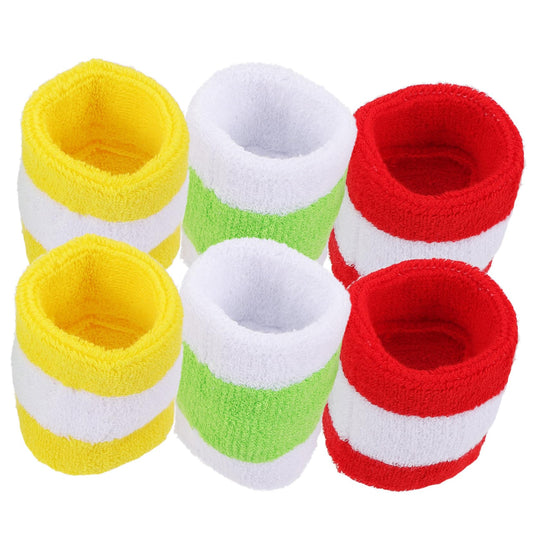 ifundom 3pairs Boy Girl Wrist Protector Bands Soft Breathable Arm Support for Sports Elastic Strap for Sweat Absorption for Boys and Girls Outdoor Activities