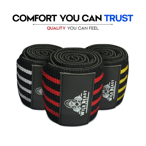 Elbow Wraps for Weightlifting (Pair), Stretchable 41" Elbow Compression Strap, Weightlifting Straps for Bench Press, Strength Training & Fitness Support, Elbows Straps for Golfer's Elbows & Tendonitis