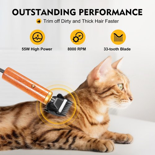 PANEKOLO Sheep Shears,Electric Sheep Clippers 8000RPM,Heavy Duty Livestock Grooming Kit with 33-Tooth Blade,Quiet Operation,Suitable for Sheep Alpacas Goats Thick Coat Animals