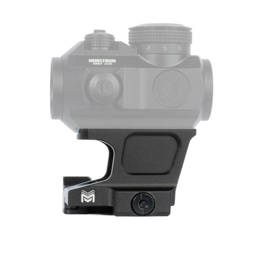Monstrum Shrapnel Series Red Dot Riser Mount with Hypergrip QD Quick Release | Compatible with Aimpoint Micro T1/T2 Footprint | 1.93" Center Height