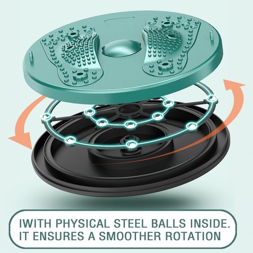 ZYWEICH Waist Sculptor Twister Disc Board Twisting Exercise Machine, Lovely Core Ab Twist Plate Fitness Tool for Women (Purple)
