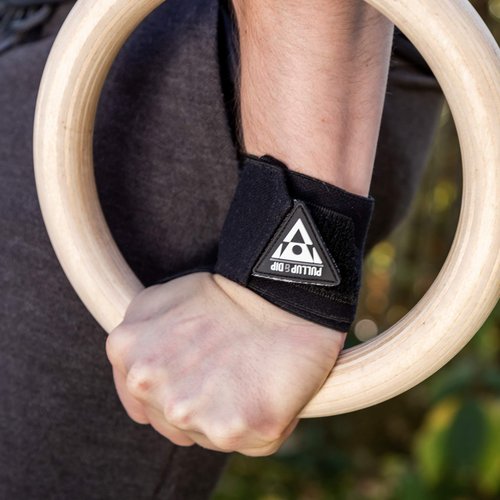 PULLUP & DIP Wrist Wraps, Professional Wrist Support for Weightlifting, Calisthenics, Bodybuilding & Strength Training, Stabilizing & Protective for Women & Men (Pullup & Dip Branding)