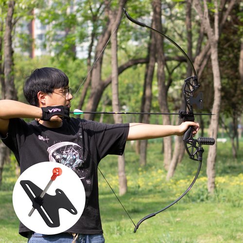 SPG Recurve Bow Sight for Beginner - Archery Recurve Simple Single Pin Bow Sight for Youth Adult Traditional Recurve Bows Aiming Practice