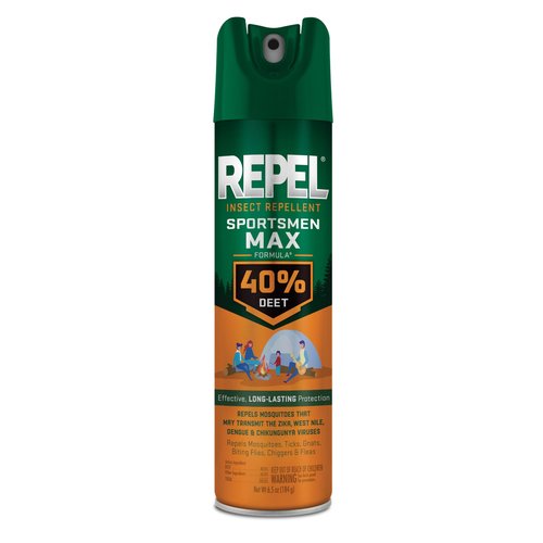 Repel Insect Repellent Sportsman Max Formula, Repels Mosquitoes, Ticks, Gnats, Biting Flies, 40% DEET (Aerosol Spray) 6.5 fl Ounce