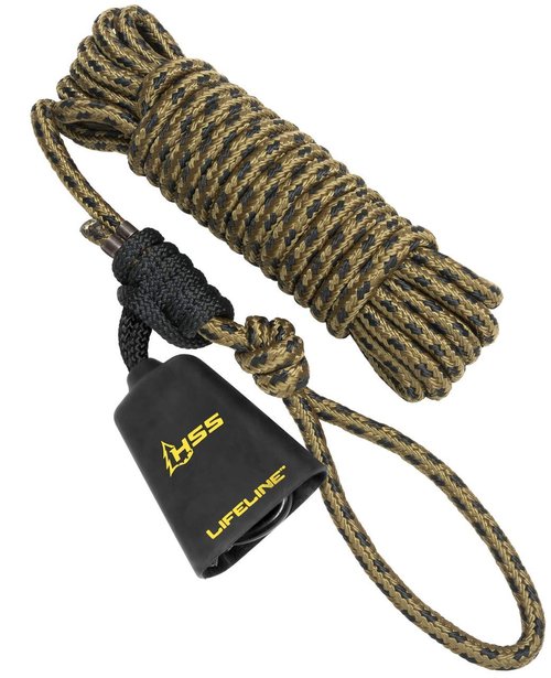 Hunter Safety System Non-Reflective Lifeline for Tree-Stand Hunting Safety Harness, Single