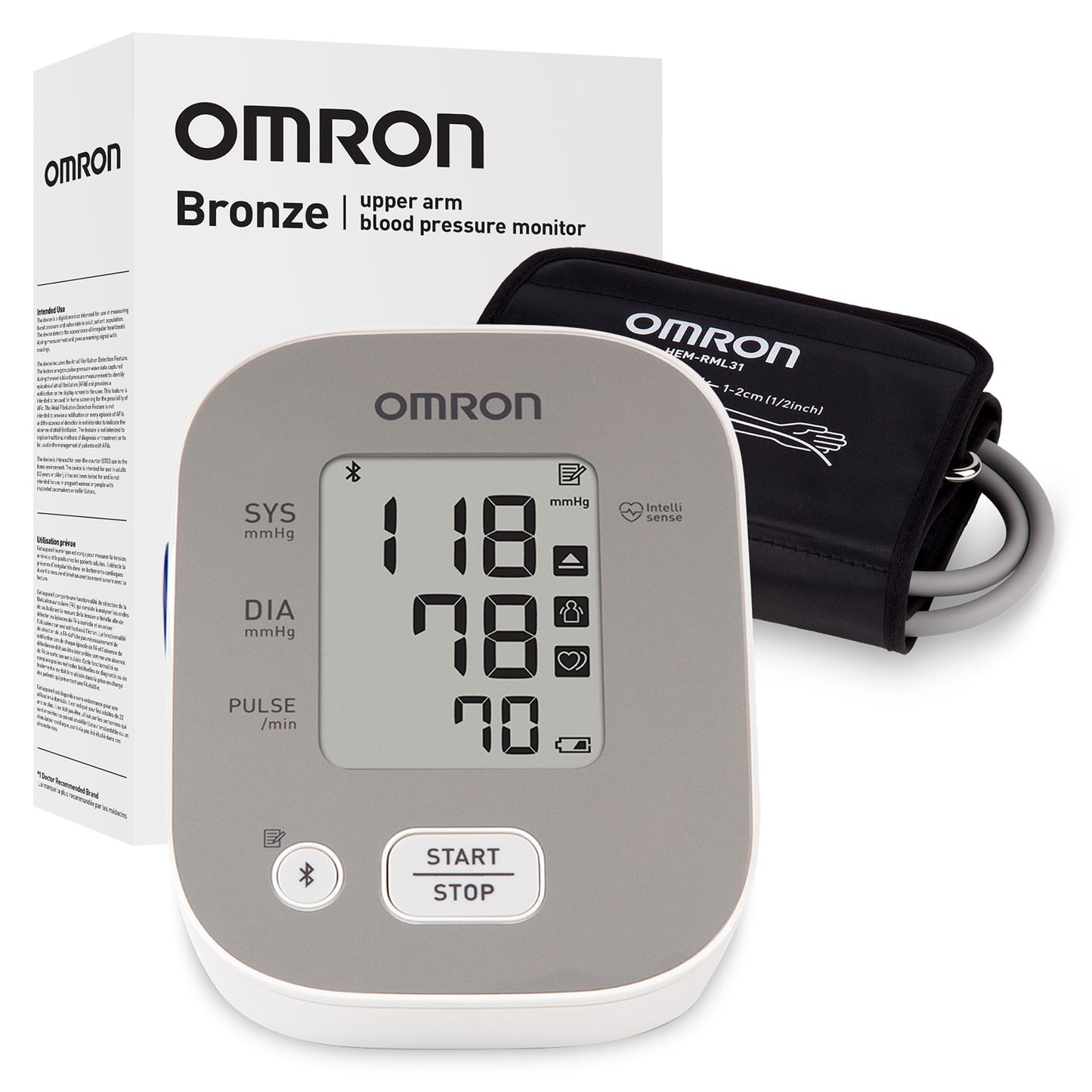 OMRON Bronze Blood Pressure Monitor & Upper Arm Blood Pressure Cuff