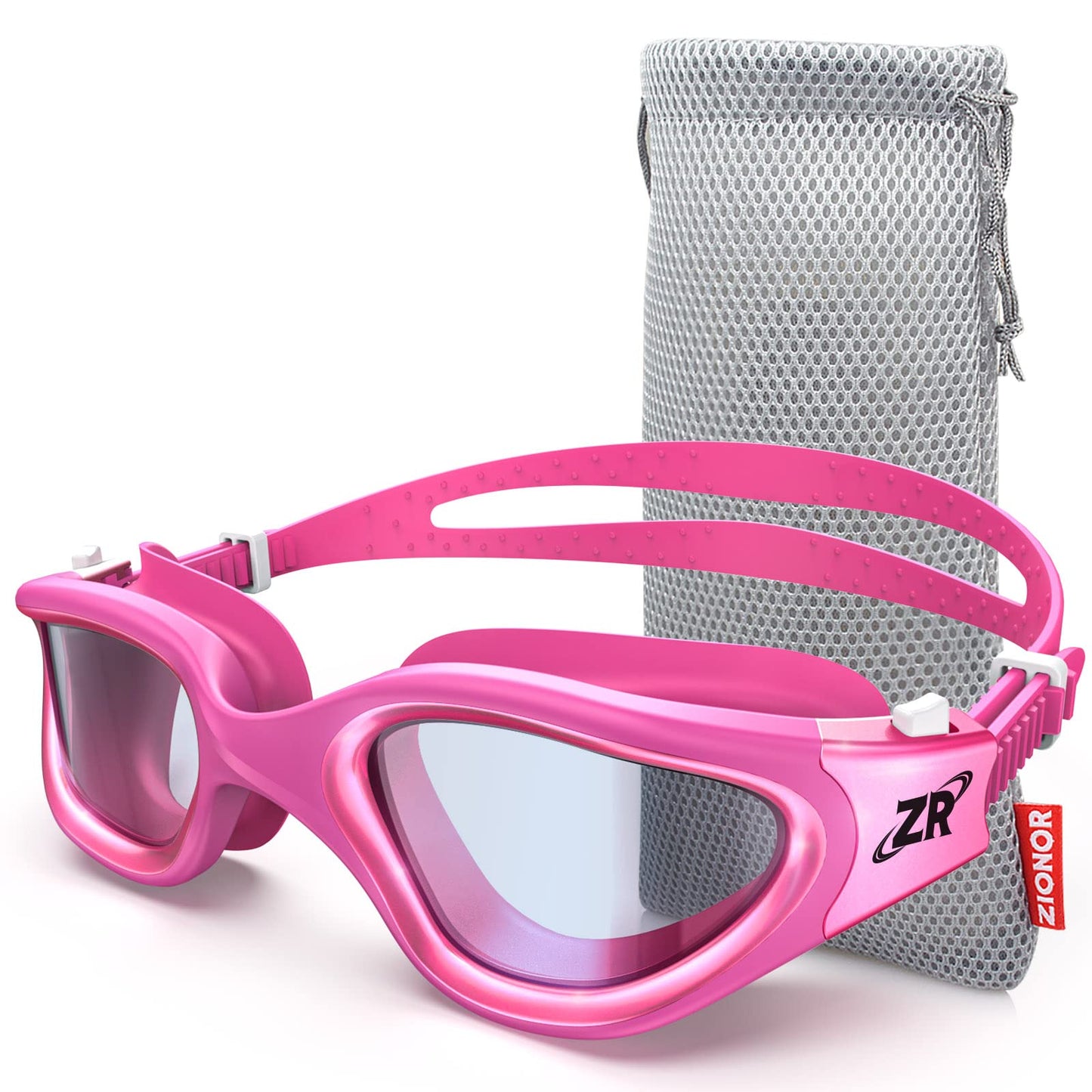 ZIONOR Swim Goggles, G1 MAX Super Anti-fog Polarized Swimming Goggles for Men Women Adult, UV Protection Leakproof Easy Adjustable Strap for Indoor Outdoor Swimming (Polarized + Bright Smoke)