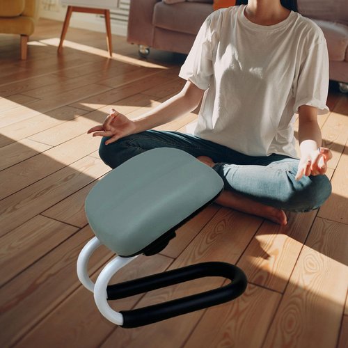 Aosekaa Meditation Stool Seat Adjustable Comfortable Portable Prayer Bench Meditation Chair for Adults Women Home Kneeler