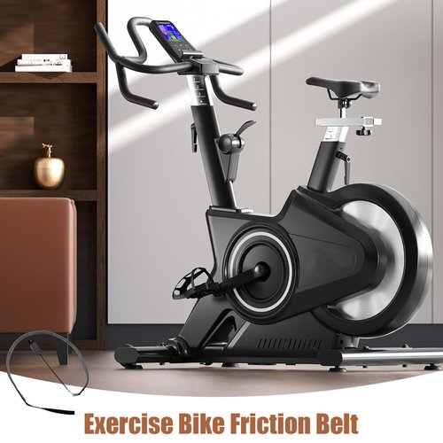 XJKLBYQ Exercise Bike Power Resistance Belt,Exercise Bike Friction Belt, PP Exercise Bike Replacement Parts with Control Knob, Long Lasting Minimalist Black Exercise Bike Accessories