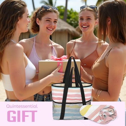 zcyxuuw Beach Bags Beach Towel Set, Waves Personalized Tote Bag Towel for Women Travel Birthday Gifts, Aloha Bags Waterproof Beach Vacation Essentials Friends Travel Gifts