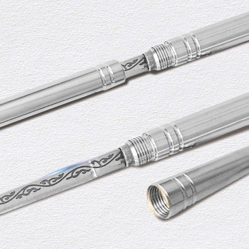 Quanqiuyi Stainless Steel Blade, Outdoor Portable Stainless Steel Mini Stick Fruit Knife, All Steel Fancy Letter Opener Envelope, Multipurpose Survival Tactical Knife 9.5 Inch