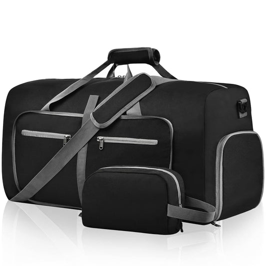 Felipe Varela Duffle Bag with Shoes Compartment and Adjustable Strap,Foldable Travel Duffel Bags for Men Women,Waterproof Duffel Bags