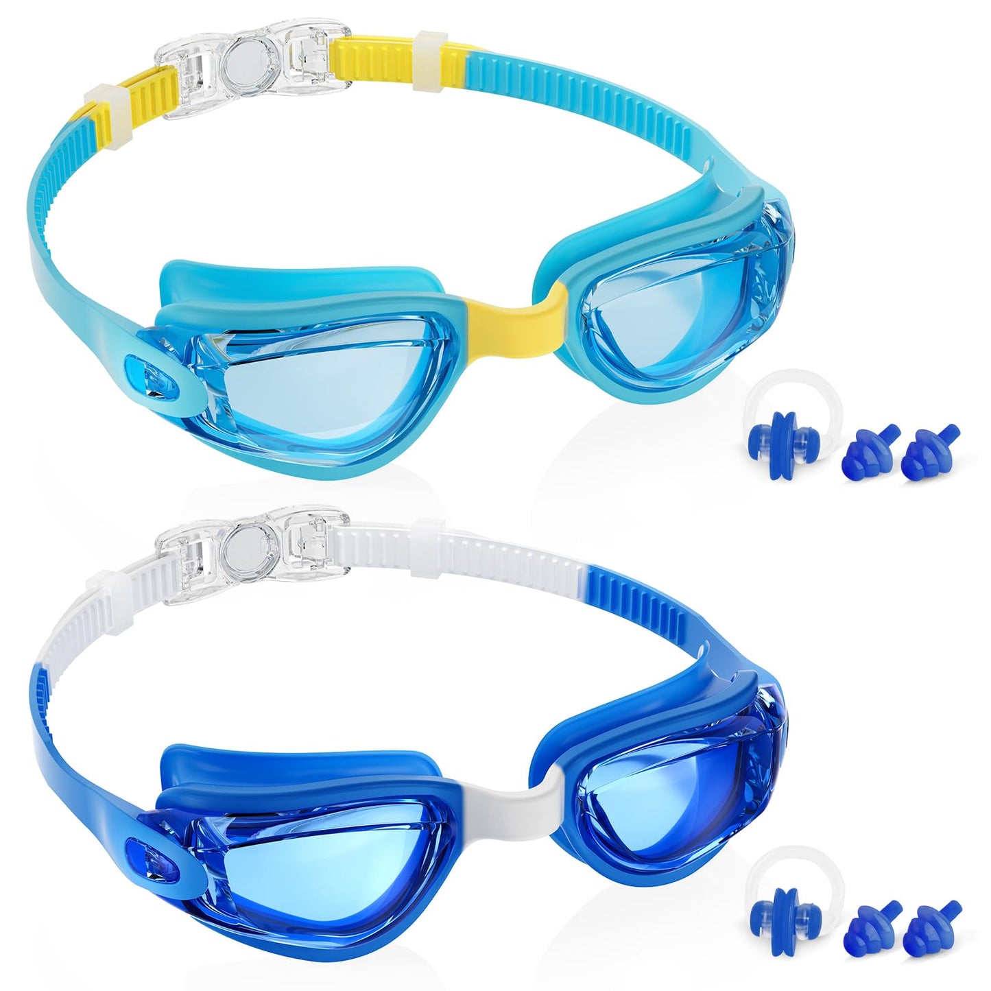 Aegend Swim Goggles for Kids Youth 3-14 Anti-Fog Anti-UV Comfort Fit Goggles for Swimming