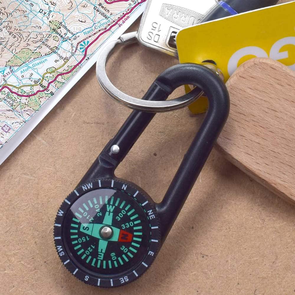 'Standing Polar Bear' Compass Keyring (KC00035459)