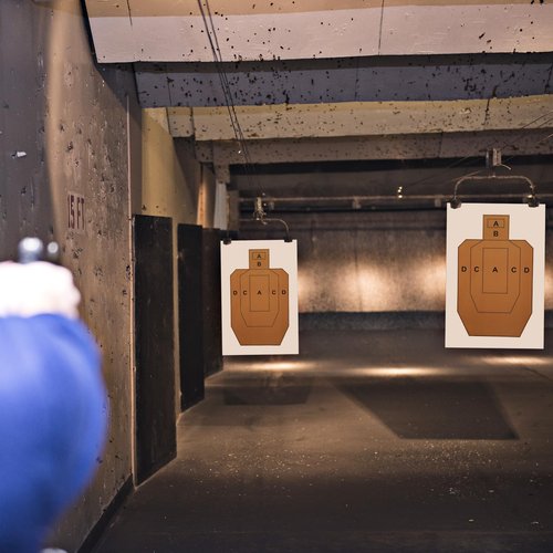 AmazingSpark 50 Pack Paper Shooting Targets 23" x 35" Silhouette Tactical Paper Target USPSA/IPSC Targets for Training Competition Torso for Shooting Range Practice Competitions Training