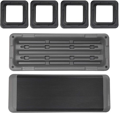 JupiterForce 43" Adjustable Workout Exercise Step Platform, Aerobic Steppers for Exercise with 4 Removable Risers for Home Gym Strength Training