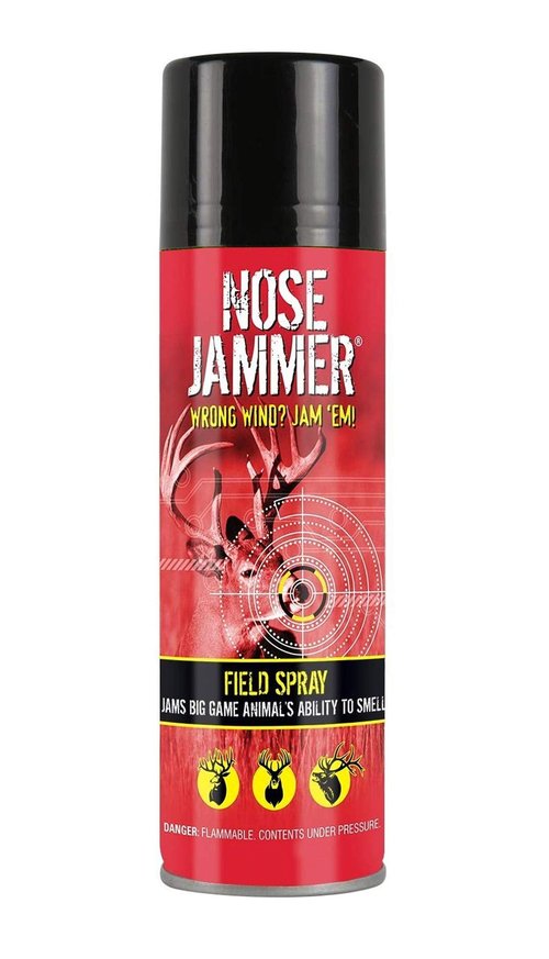 Nose Jammer Product Name Field Spray - Natural Hunting Scent Eliminator Spray - Deer Scent Blocker, Use on Clothes, Boots and Gear to Eliminate Odors, 8 oz.