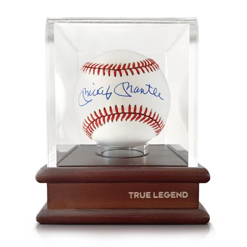 True Legend Baseball Display Case with 99% UV Protection: Premium Baseball Holder with Thick Acrylic Polished Edges - Perfect Display Stand for Sports Memorabilia Collectors