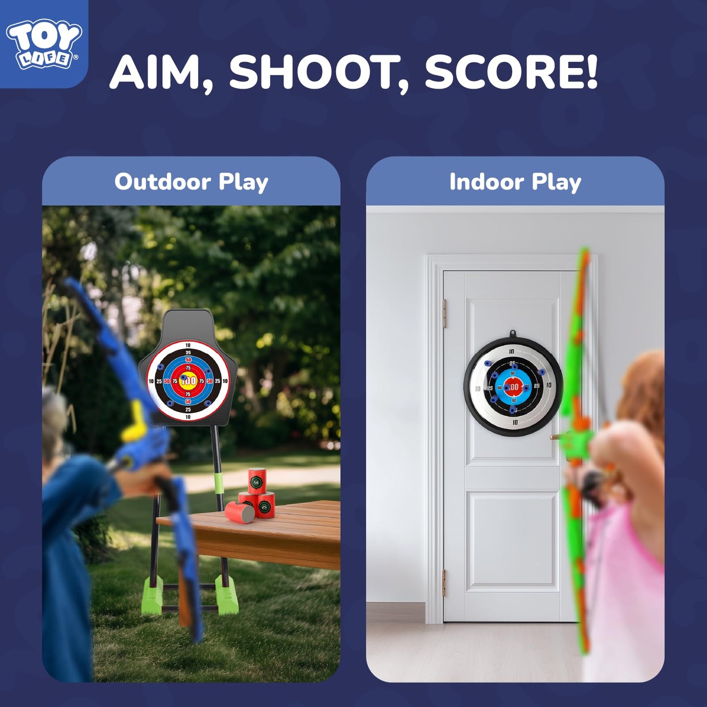 Life Bow and Arrow Kids 8-12, Archery Set with Arrows