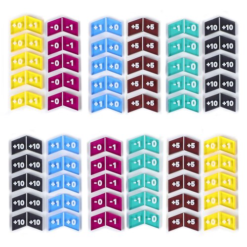 60Pcs Colorful MTG Buff Counter Tokens Magic Token Creature Stats or Loyalty Counters for MTG CCG Card Gaming Accessories