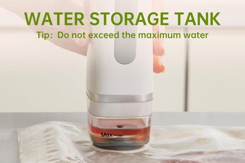 THETCHRY Compact Sealer Machine for Food Preservation & Storage, Handheld Vacuum Sealer with 5PCS Vacuum Bags, Portable Cordless Food Sealer