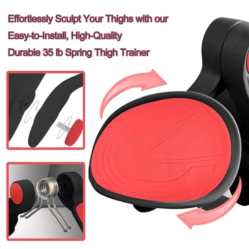 35lb Pelvic Floor Exercise Devices Inner Thigh Kegel Exerciser Pelvic Floor Muscle Workout Equipment Train for Home Hip Under Desk Exercise Men Women Black with Band