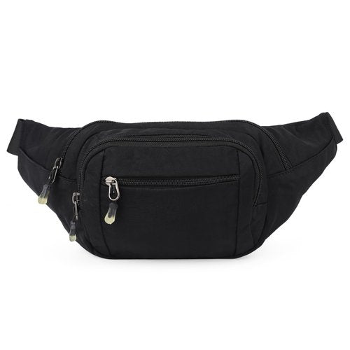 Waist Pack For Women & Men With Adjustable Belt And Heavy Duty Zipper，Running Waist Pack For Hiking, Travel（Round）