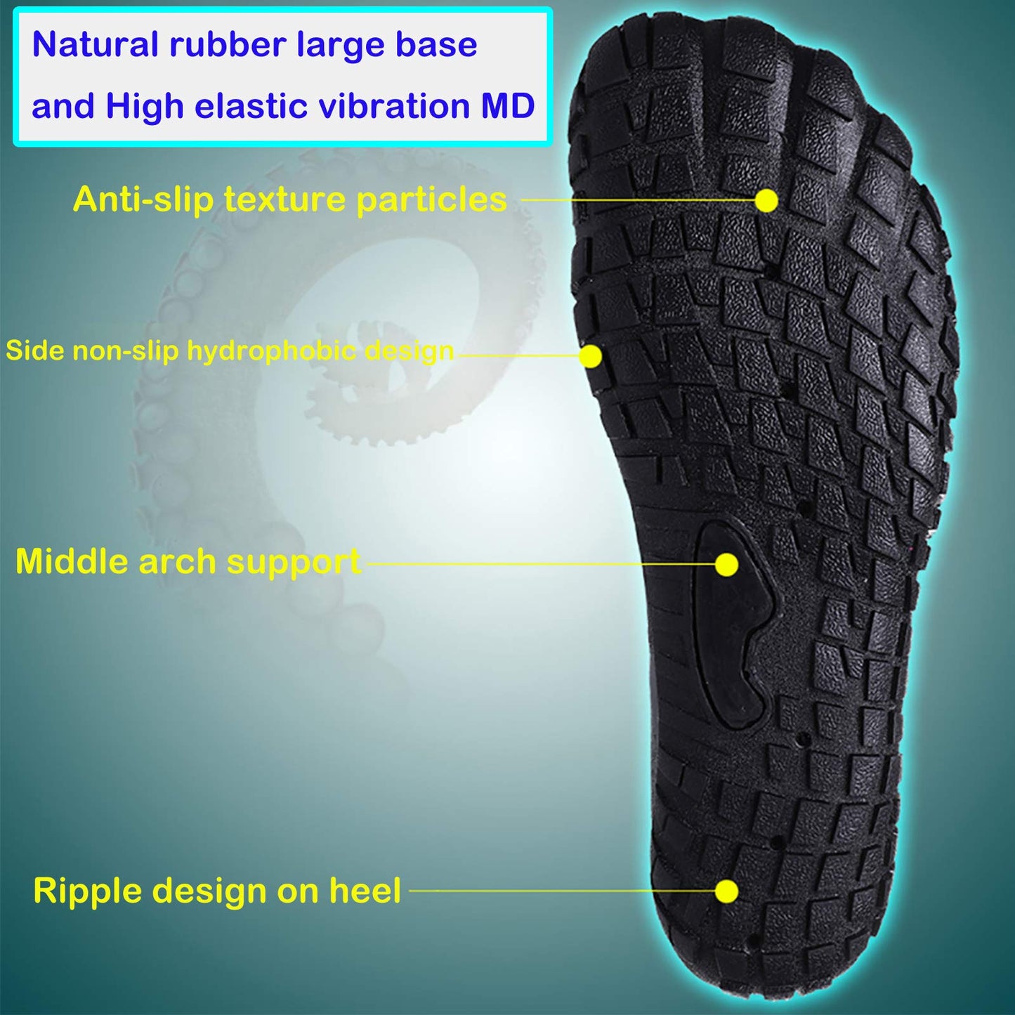 Water Shoes Mens Women Barefoot Shoes Quick-Dry Aqua Outdoor Sports for Swim Pool Beach Surf Walk Water Yoga River Lake Hiking Kayaking