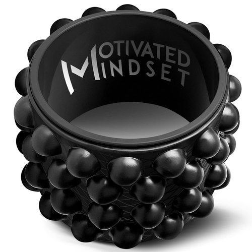 Motivated Mindset Massage Wheel Great for Back Pain | Stretching and Improving Yoga Poses Myofascial Release | Deep Tissue Massage Yoga Wheel | Yoga Balance Accessory for Beginners (11-inch x 7-inch)