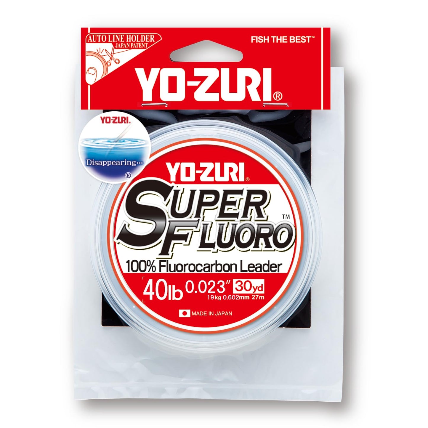 Yo-Zuri YZ-SF-40LB-NCL-30YD: Superfluoro 30Yd 40Lb, Natural Clear