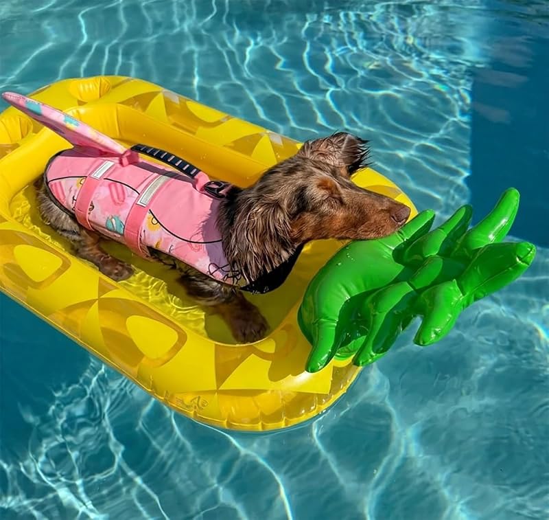 Inflatable Pineapple Drink Holder Float - 31 inch Pool Party Cooler
