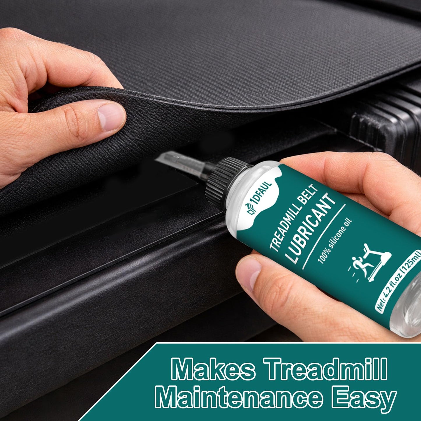 1DFAUL Treadmill Lubricant for Belt, 250ml Silicone Treadmill Oil Belt Lubricant High Temperature Resistance, Reduces Friction, Noise & Wear, Suitable for Various Treadmills Models