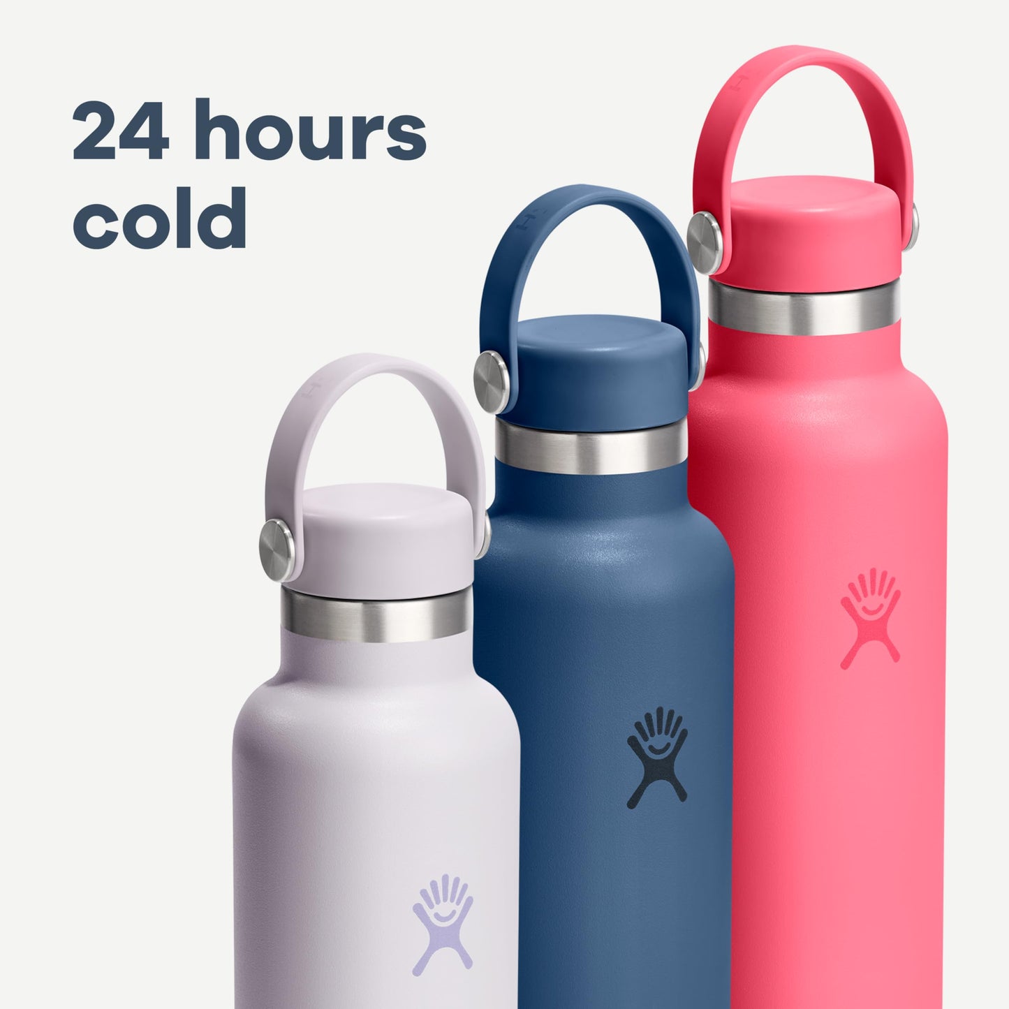 Hydro Flask Water Bottle - Insulated Stainless Steel - Non Spill, Leakproof in 24 Oz Capri Blue