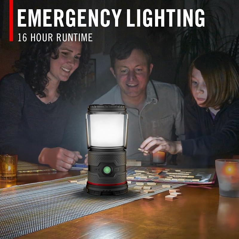 Coast EAL35R 1000 Lumen Voice-Controlled LED Lantern – Black (5 Modes, Power Bank, USB-C, IP54)