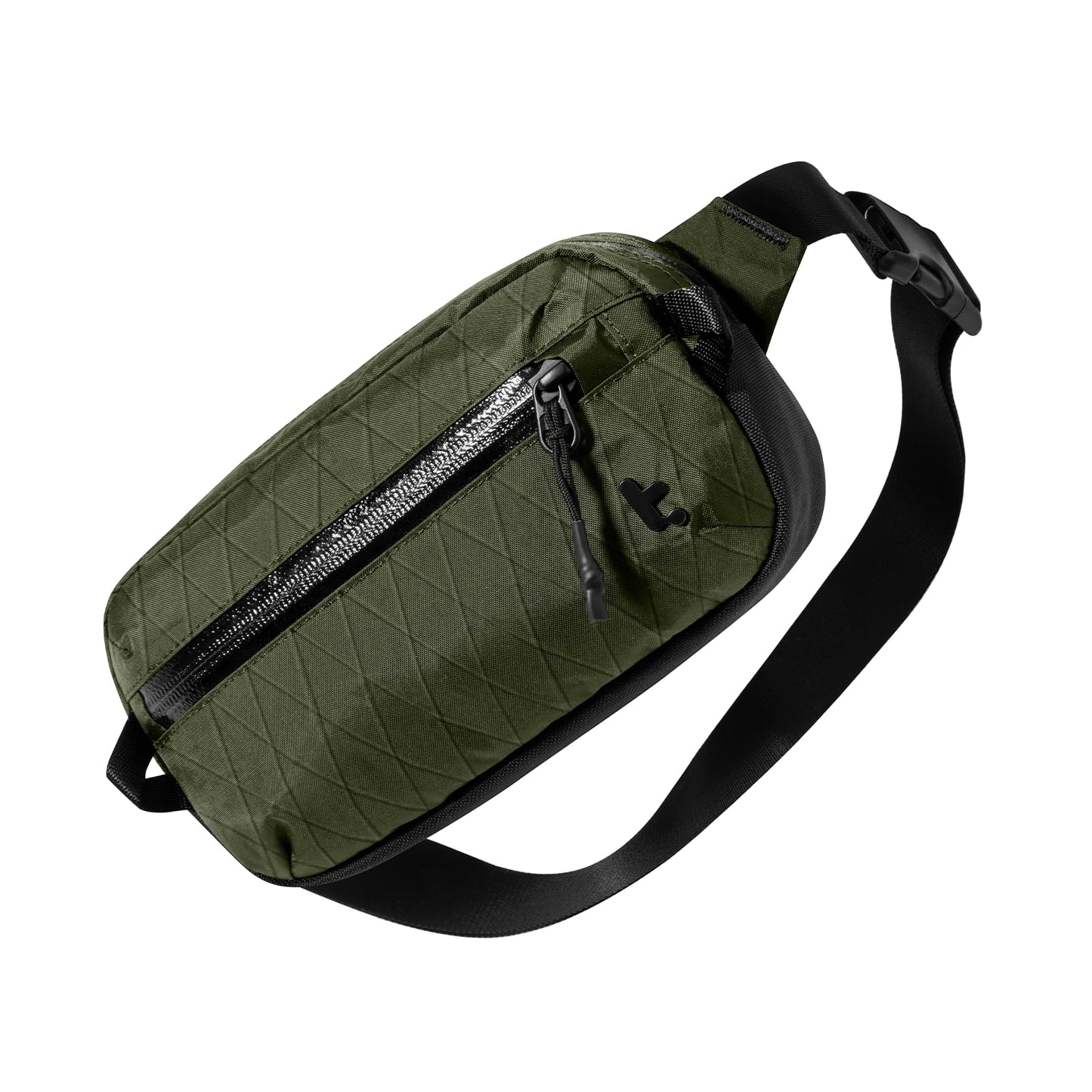 tomtoc 1.5L X-Pac Sling Bag with RFID Blocking, Crossbody Bag Minimalist Chest Shoulder Pack for Men/Women, Water-resistant Lightweight Casual Funny Pack for Travel, Daily Commute