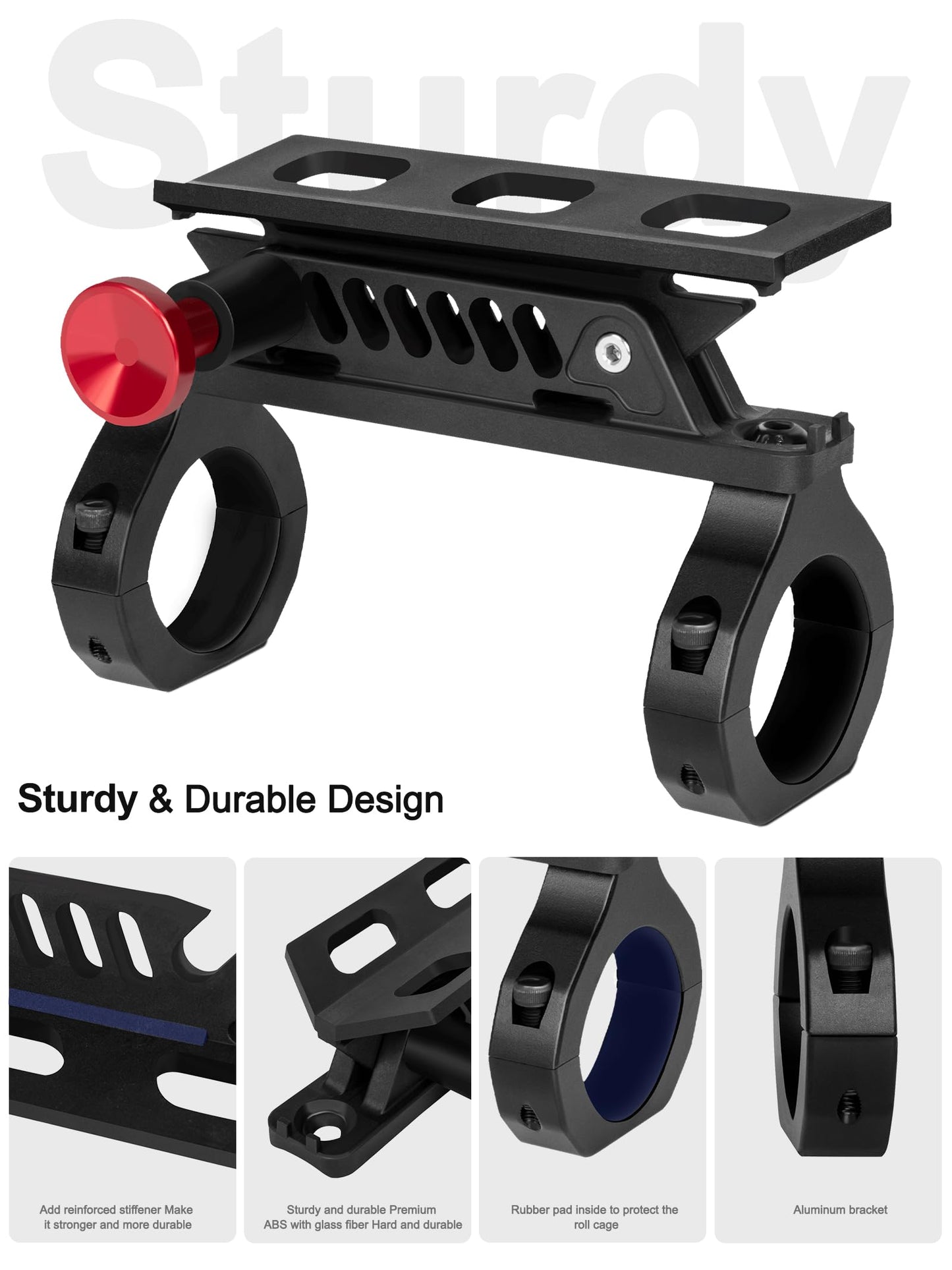 ZIDIYORUO UTV Fire Extinguisher Mount, Roll Bar Fire Extinguisher Holder