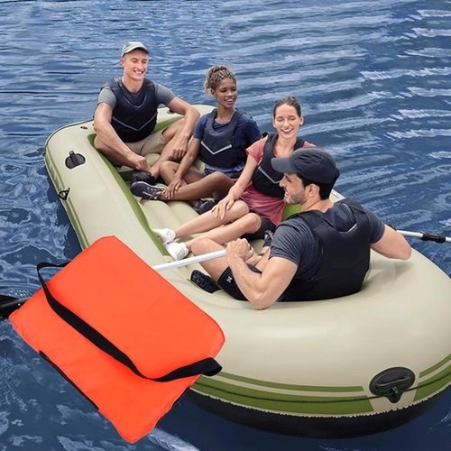 Throwable Flotation Device, Type IV - 18x14 Inch High Buoyancy Foam Emergency Flotation Device with Quick-Release Strap for Man Overboard Rescue & Boat Safety (1pc)