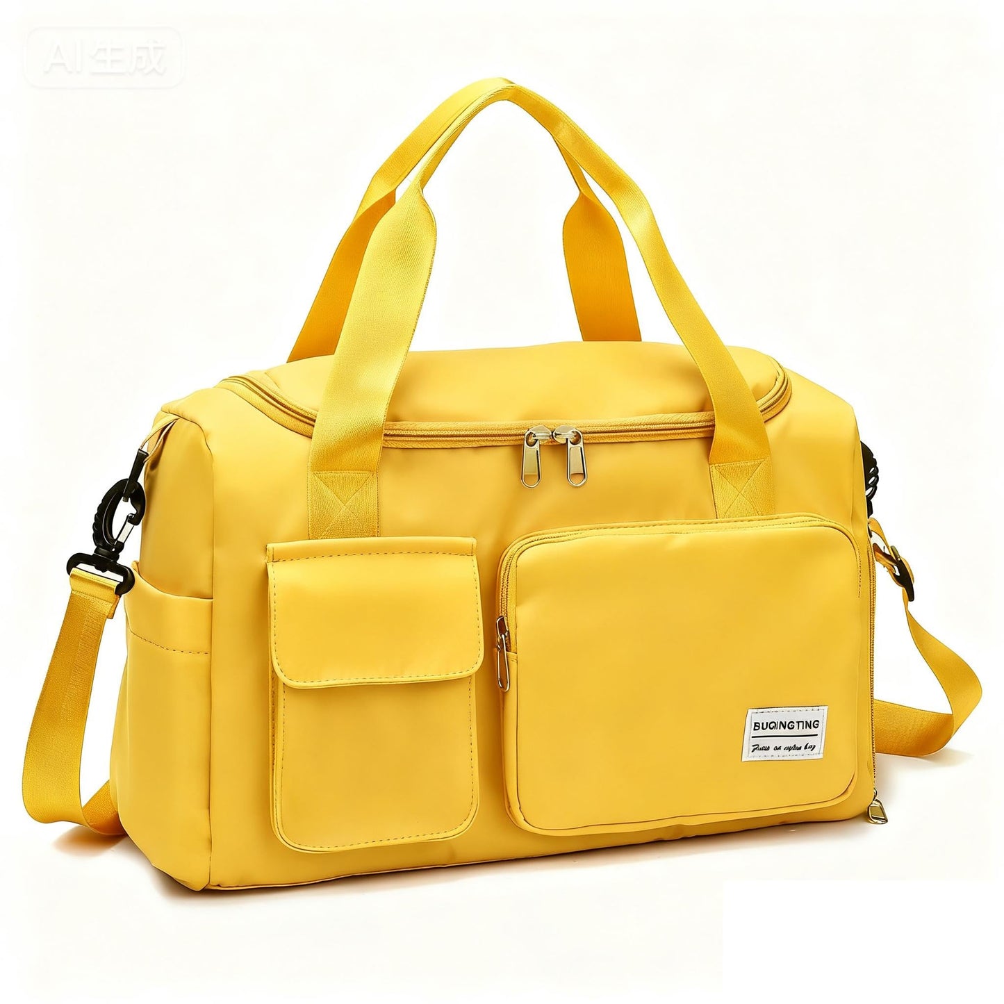Small Gym Bag for Women, Travel Duffle Bag Carry On Weekender Bag with Shoe Compartment