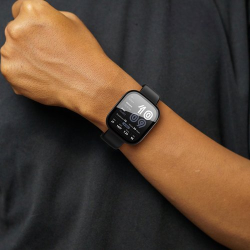 HQzon 3 Pack Case Compatible with Amazfit Bip 6 Smartwatch Case,PC Material with Built in Tempered Glass Screen Protector Compatible with Amazfit Bip 6