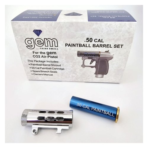 Hawki Gem .50 Caliber Paintball Barrel Set for Gem CO2 Air Pistol, Paintball Cartridge, Premium Construction, 300+ FPS (Barrel Only)