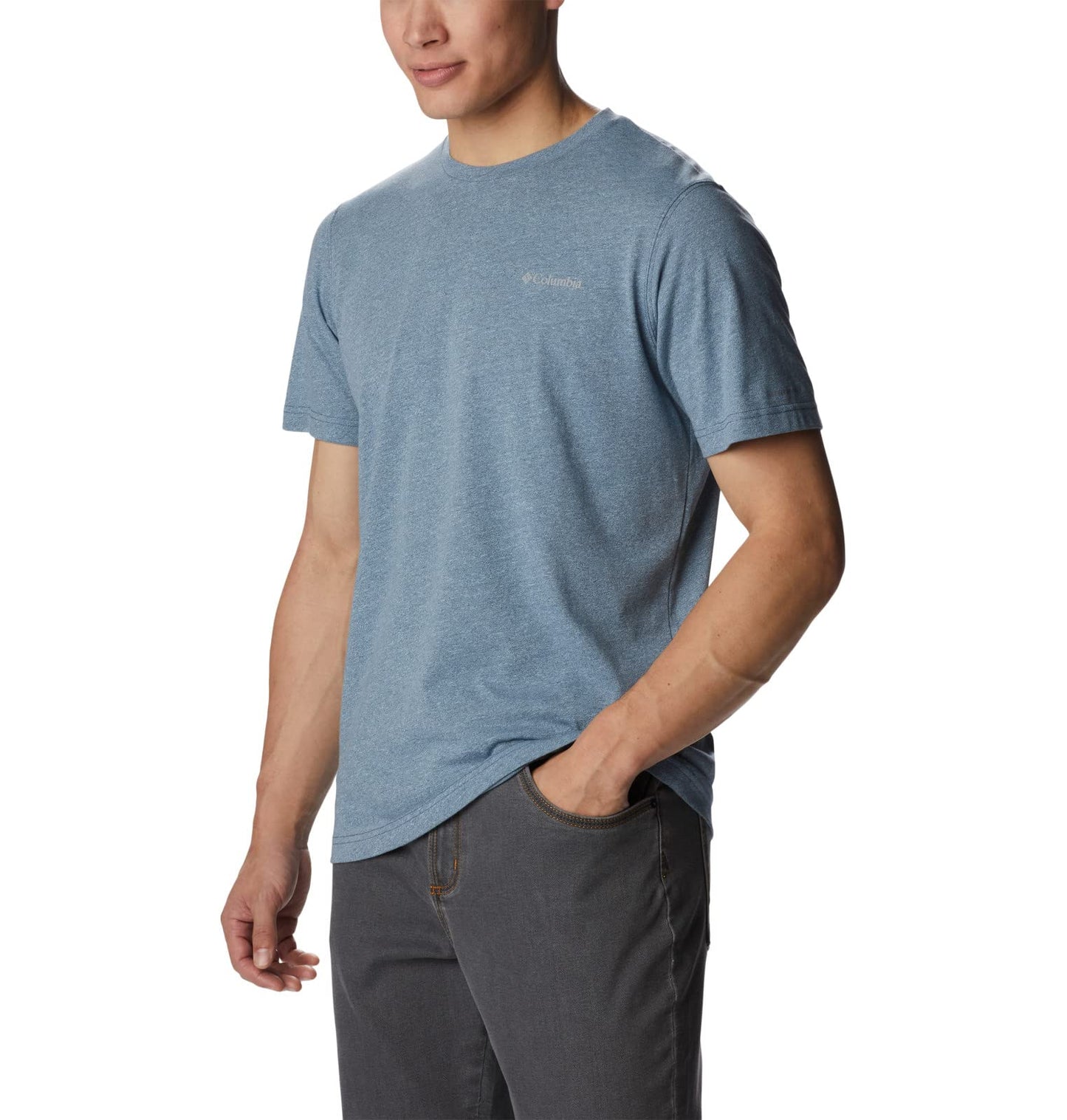 Columbia Men's Big & Tall Thistletown Hills Short Sleeve, Dark Mountain/Sky Blue, 2X B&T